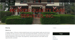 Desktop Screenshot of mcbridequalitycare.com